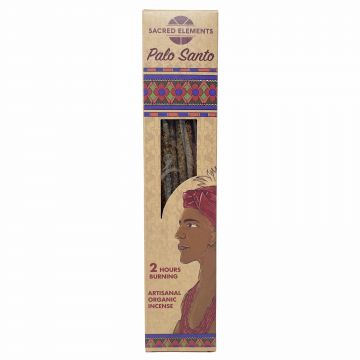 Palo Santo Sacred Elements Artisanal Organic Incense Sticks, 12 Boxes of 10 Sticks